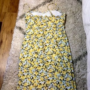 Yellow flower dress- Women